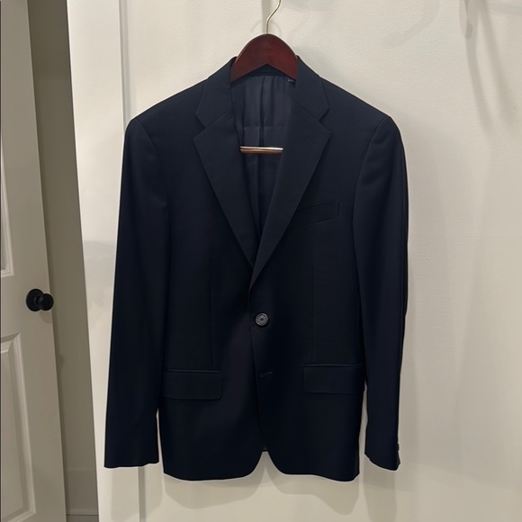 Loro Piana Wool Navy Men's Blazer - Picture 1 of 5